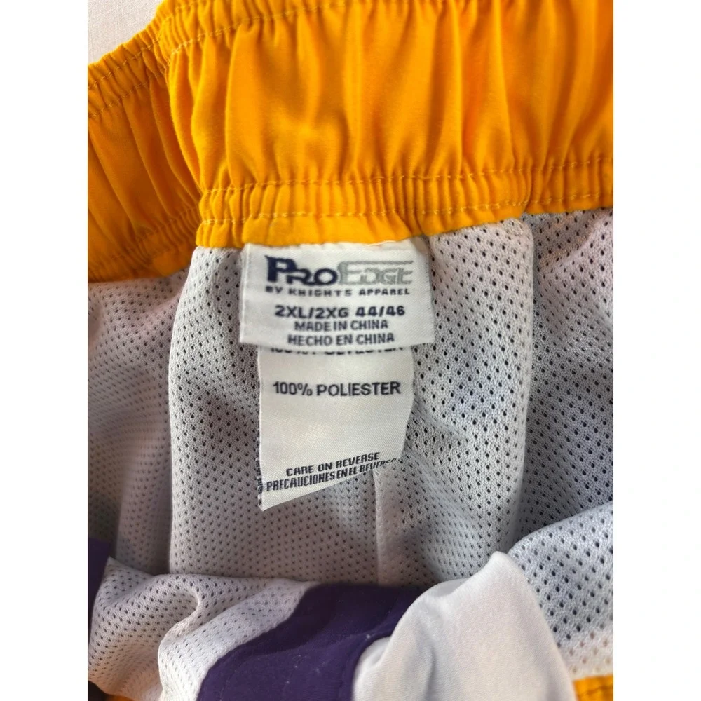 ProEdge LSU Tigers Board Shorts Mens 2XL Purple Gold Swim Trunks NCAA Basketball
